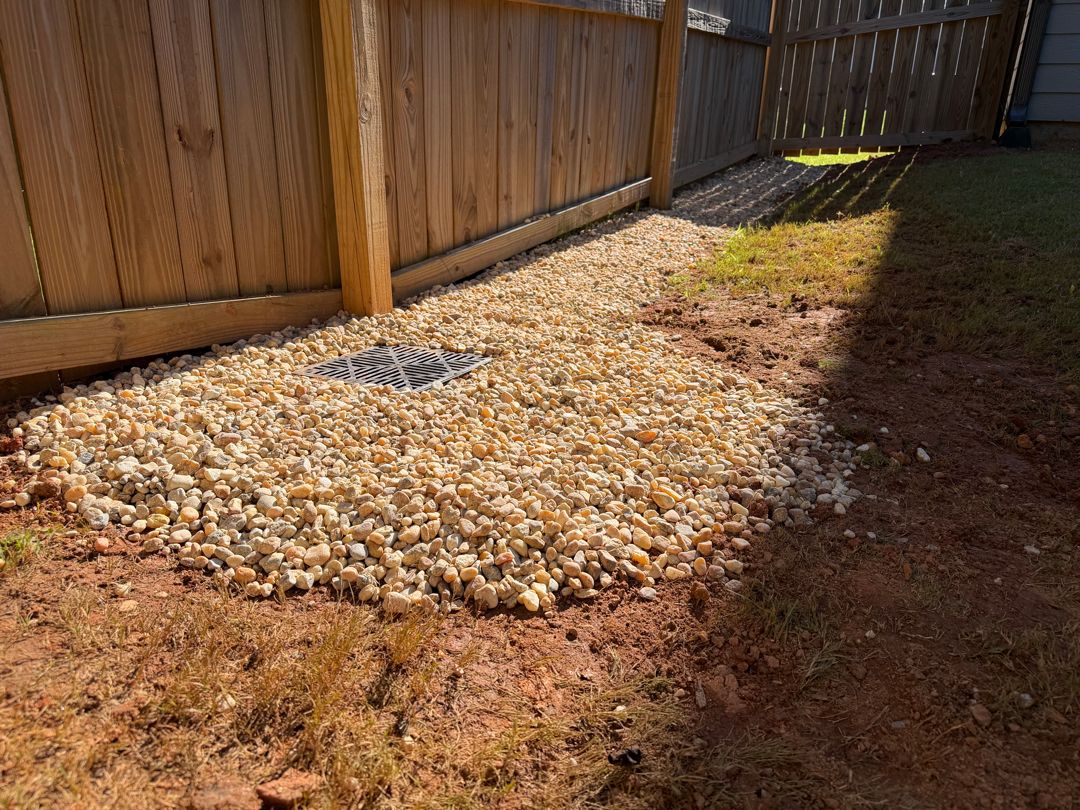 French drain & catch basin by Peachtree Home Solutions